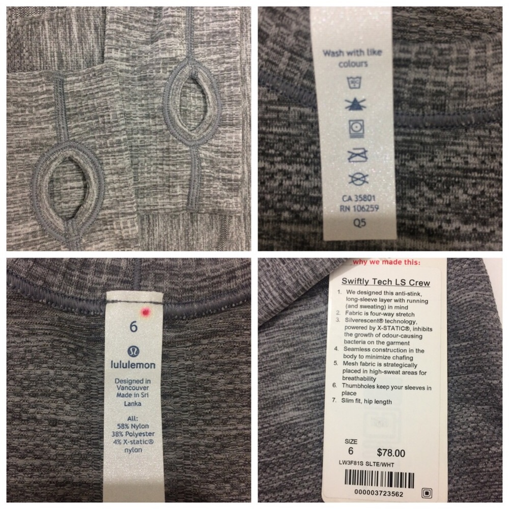 Lululemon Womens Slim Fit Swiftly Tech LS Crew Top - Picture 8 of 8